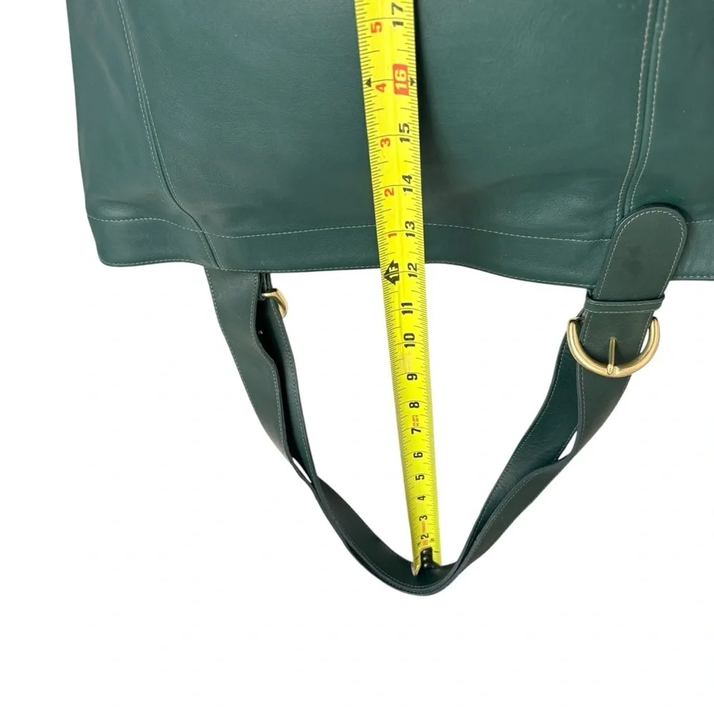 Coach rare vintage green leather large soho bag 4082 - Picture 5 of 14